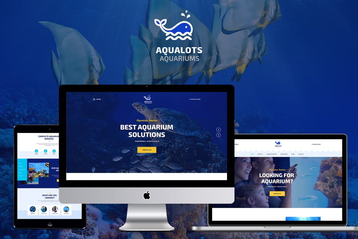 Tema WordPress Aqualots: Solusi Modern untuk Bisnis Akuarium Anda