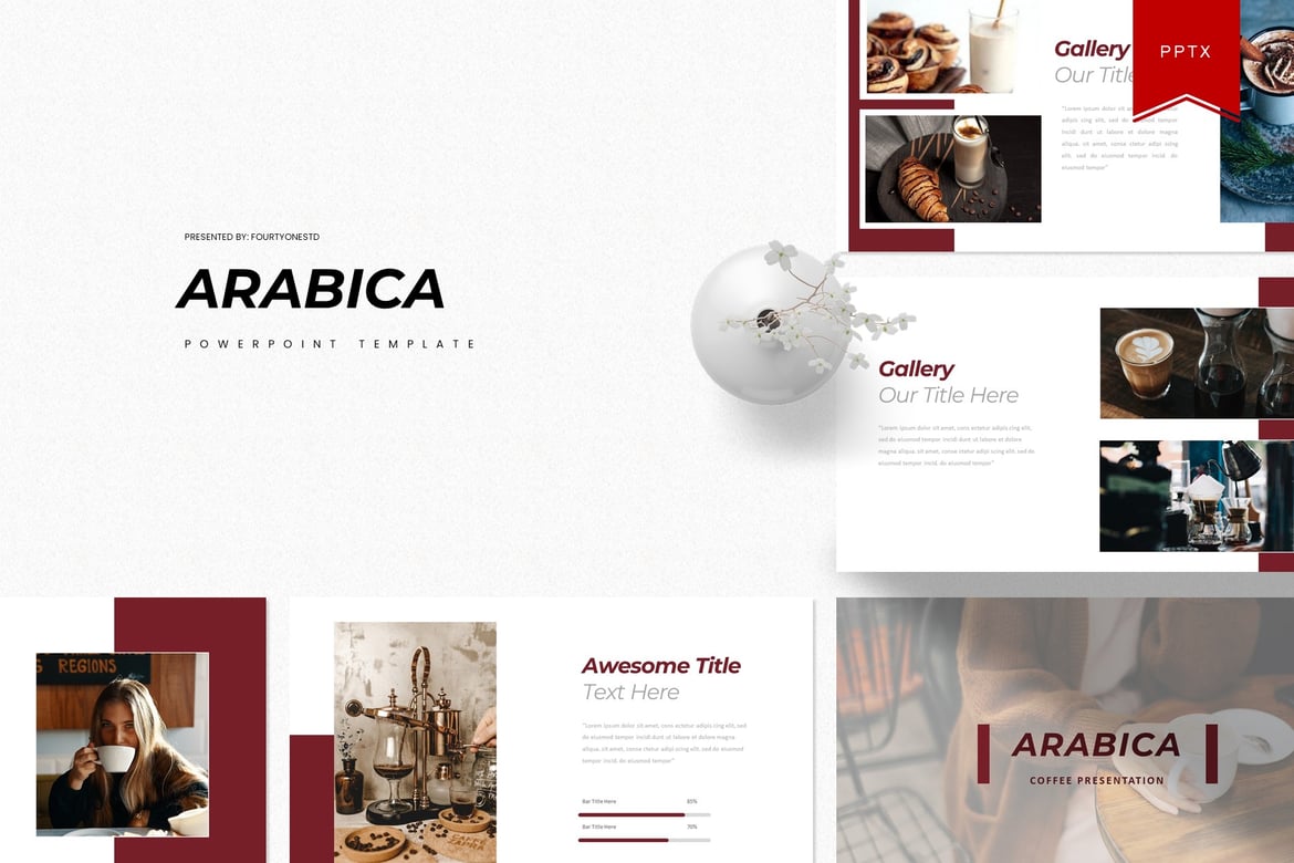 Template PowerPoint Arabica yang Menarik dan Profesional
