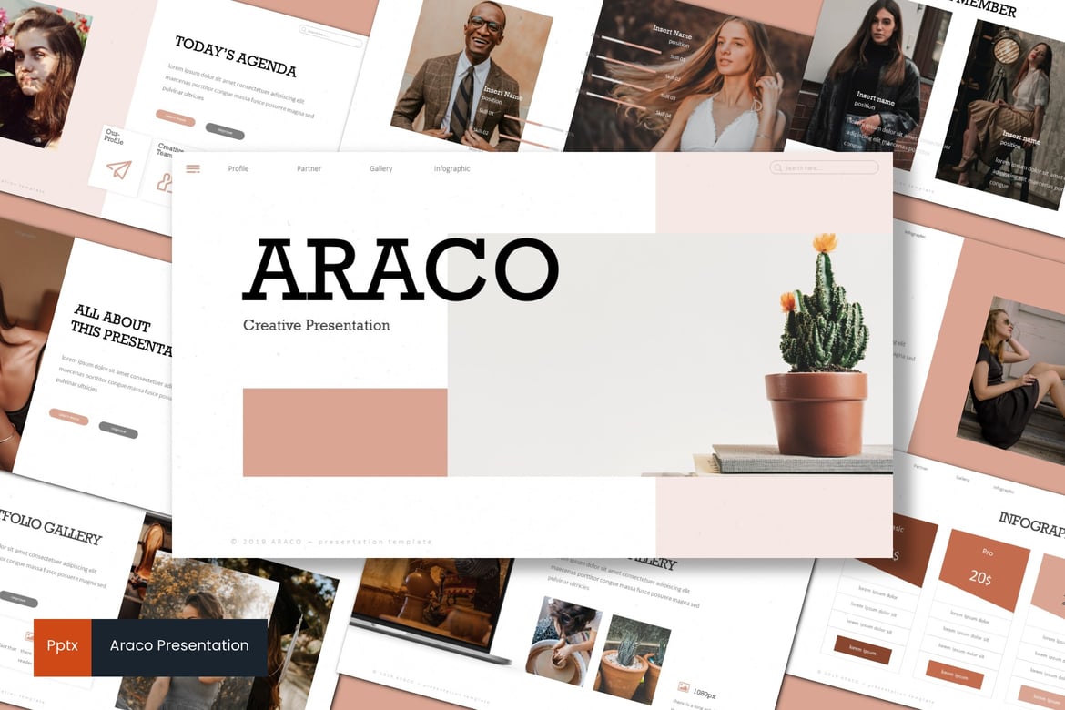 Template Presentasi Araco - Desain Minimalis dan Kreatif untuk Semua Kebutuhan