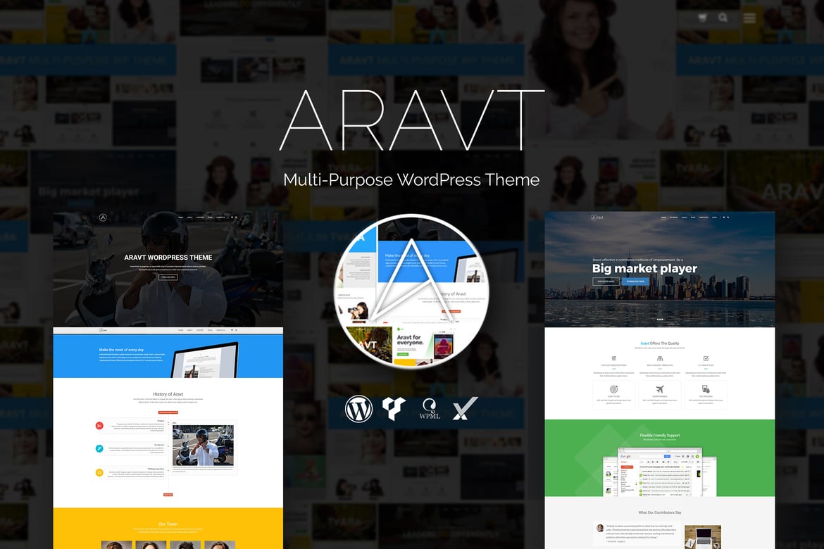 Aravt - Tema WordPress Serbaguna yang Kreatif dan Menarik
