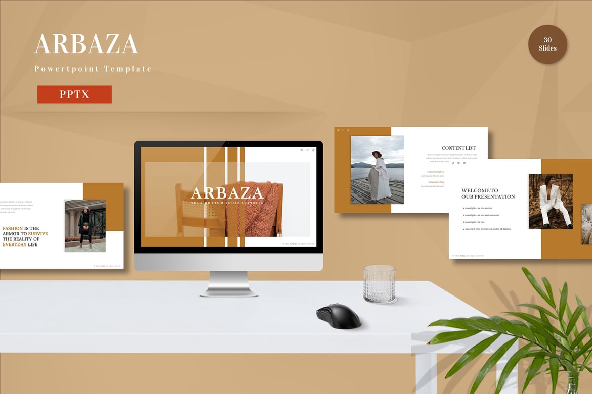 Arbaza - Template PowerPoint Kreatif untuk Bisnis dan Pribadi
