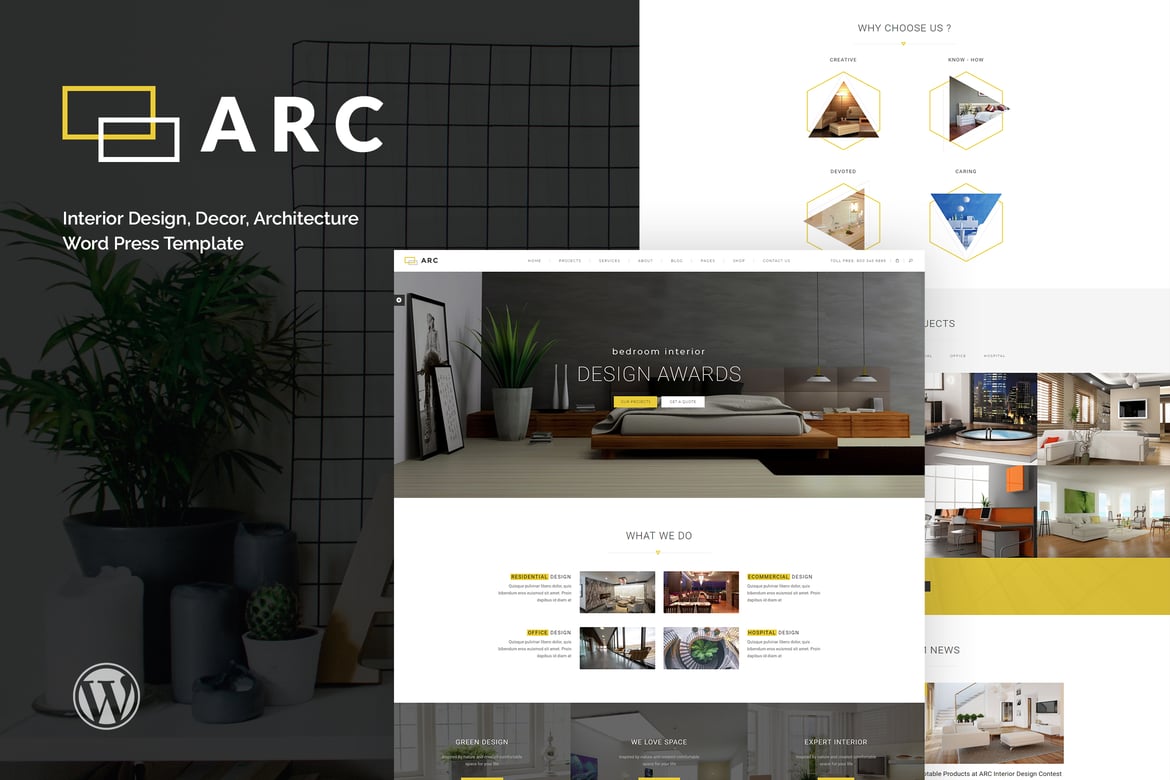 ARC - Tema WordPress Kreatif untuk Desain Interior dan Arsitektur