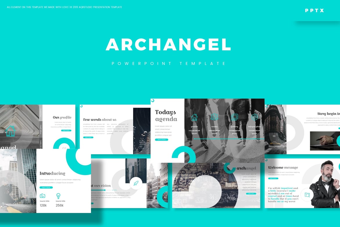 Template Powerpoint Archangel - Solusi Presentasi Menarik