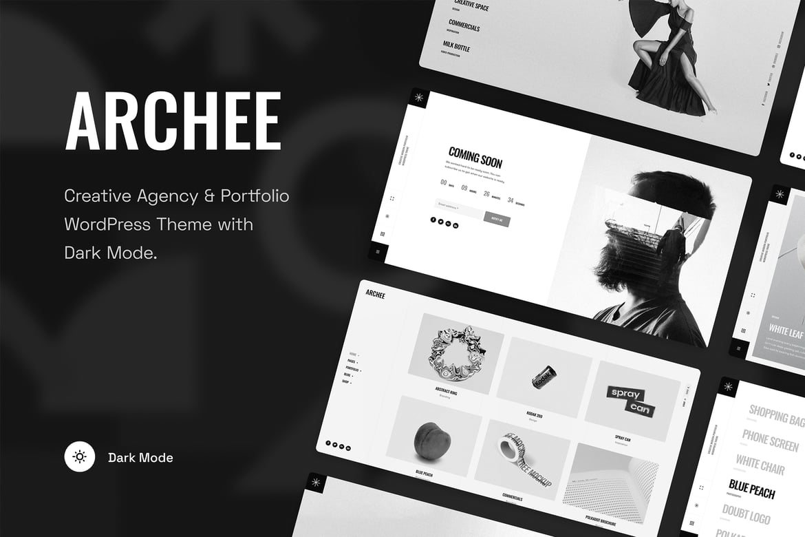 Archee - Tema WordPress Kreatif untuk Agensi dan Portofolio Anda