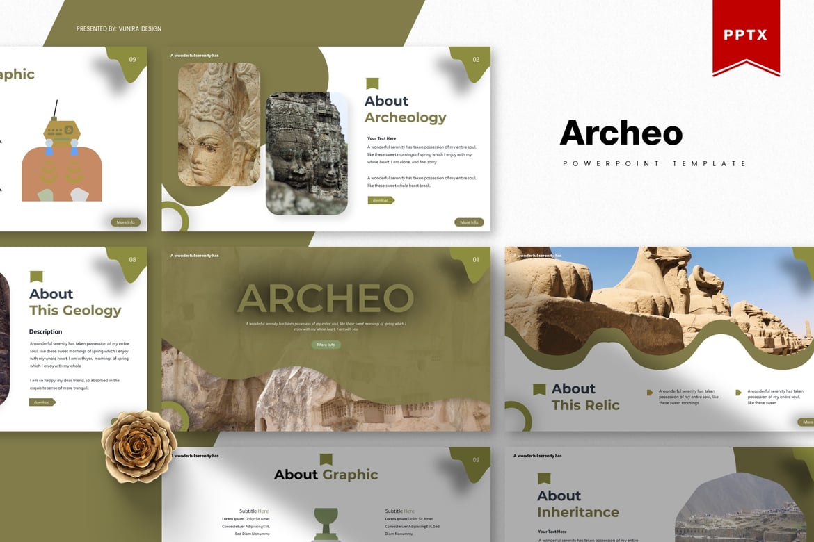 Template Presentasi Powerpoint Archeo - Solusi Kreatif untuk Semua Kebutuhan Anda