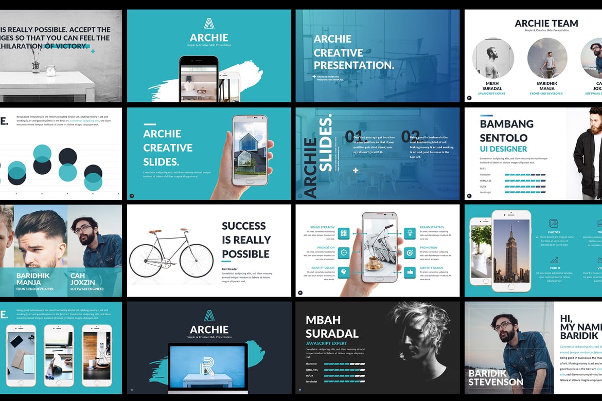 Template Powerpoint Archie: Solusi Presentasi Modern dan Multifungsi