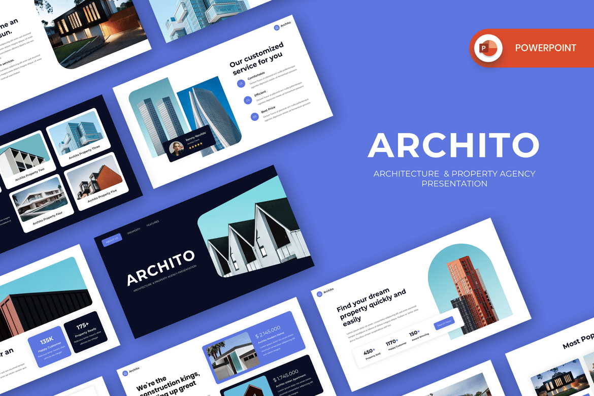 Template PowerPoint Archito - Solusi Presentasi Arsitektur dan Properti