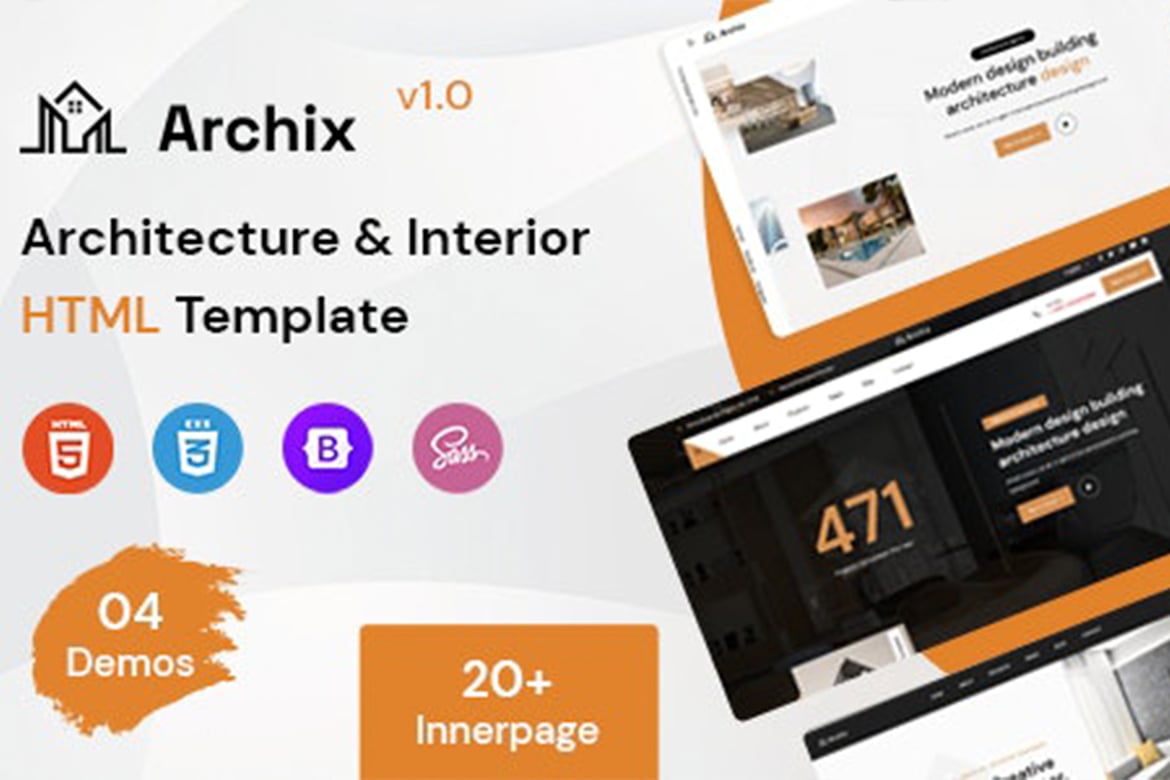 Archix - Template Website Arsitektur & Interior yang Modern