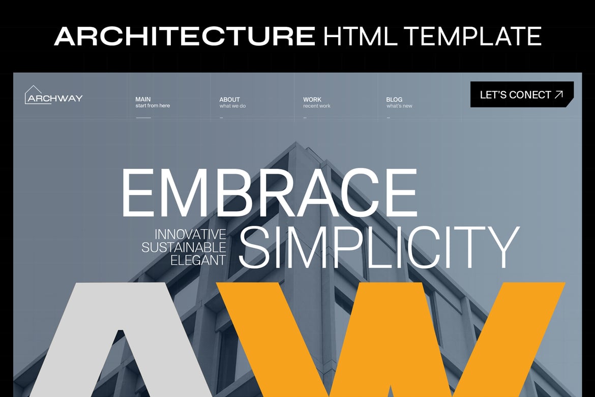Template HTML Arsitektur Modern - Resio