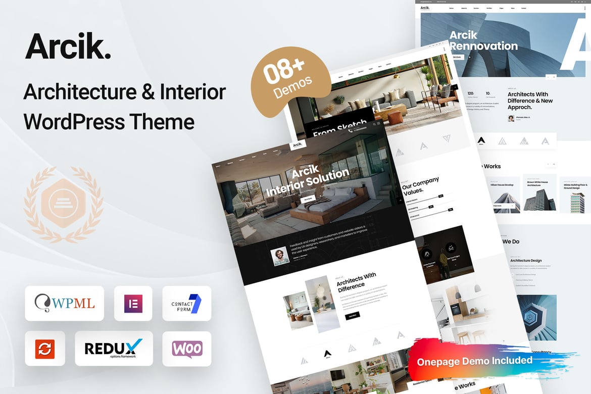 Arcik - Tema WordPress Arsitektur Modern dan Fungsional