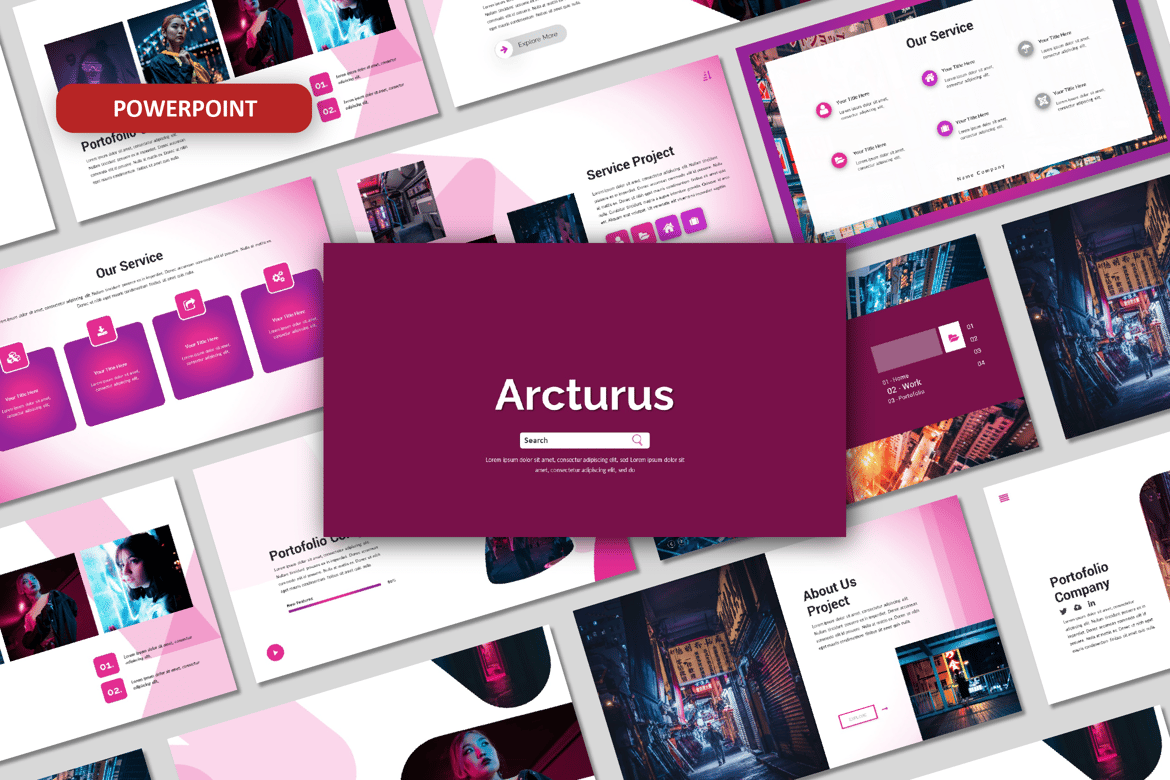 Template Powerpoint Arcturus: Solusi Presentasi yang Elegan dan Multifungsi