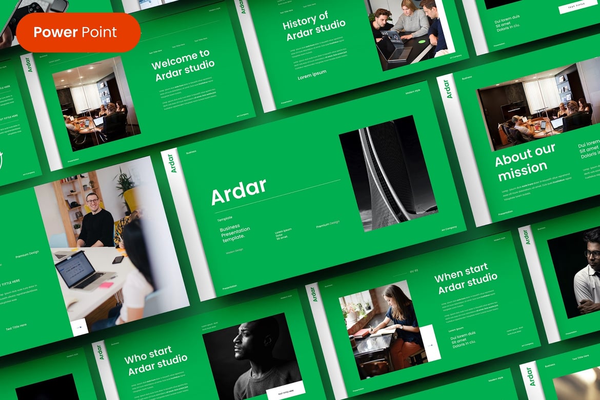Ardar – Template PowerPoint Bisnis Kreatif