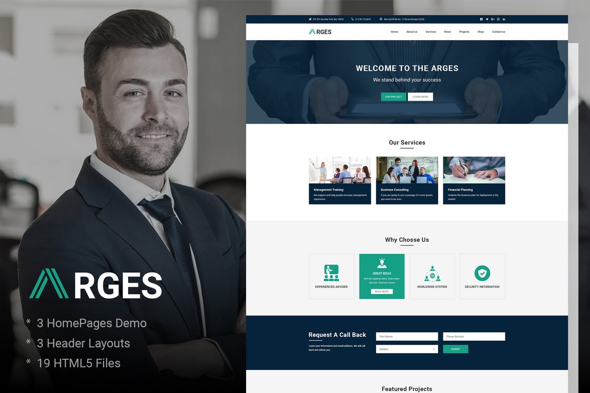 Arges | Template Website HTML5 untuk Bisnis dan Konsultasi