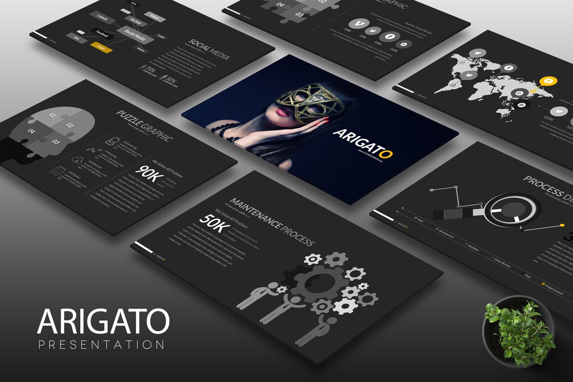Template PowerPoint Arigato: Presentasi Kreatif untuk Semua Kebutuhan
