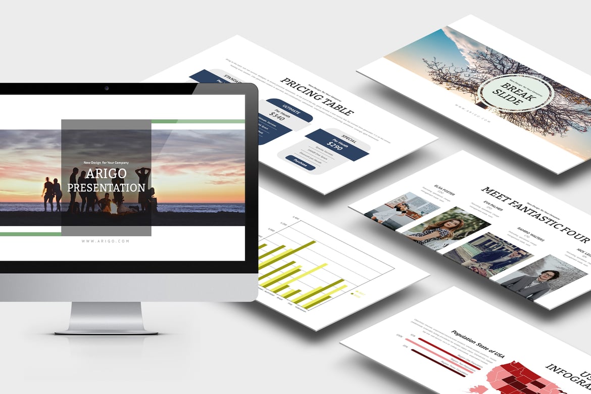 Arigo: Template Powerpoint Fashion yang Menawan