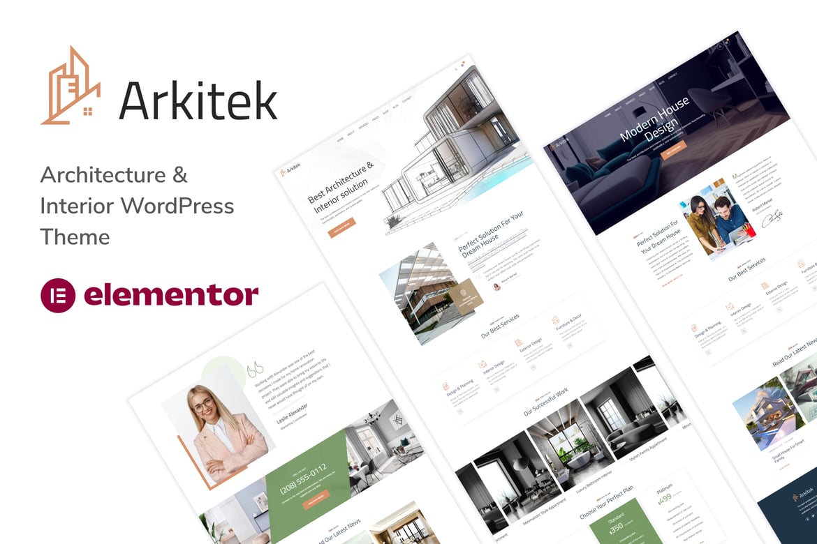 Tema WordPress Arkitek - Solusi Modern untuk Arsitektur & Interior