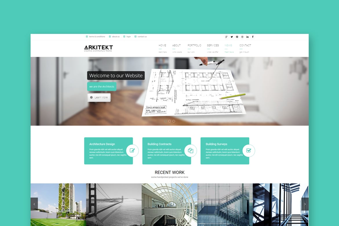 Arkitekt - Template Website Arsitektur Premium yang Responsif
