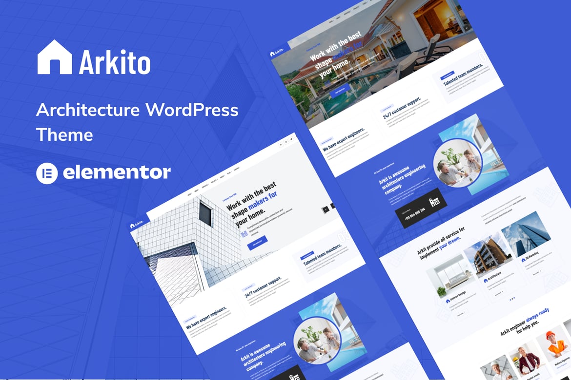 Arkito - Tema WordPress Arsitektur Modern dan Elegan