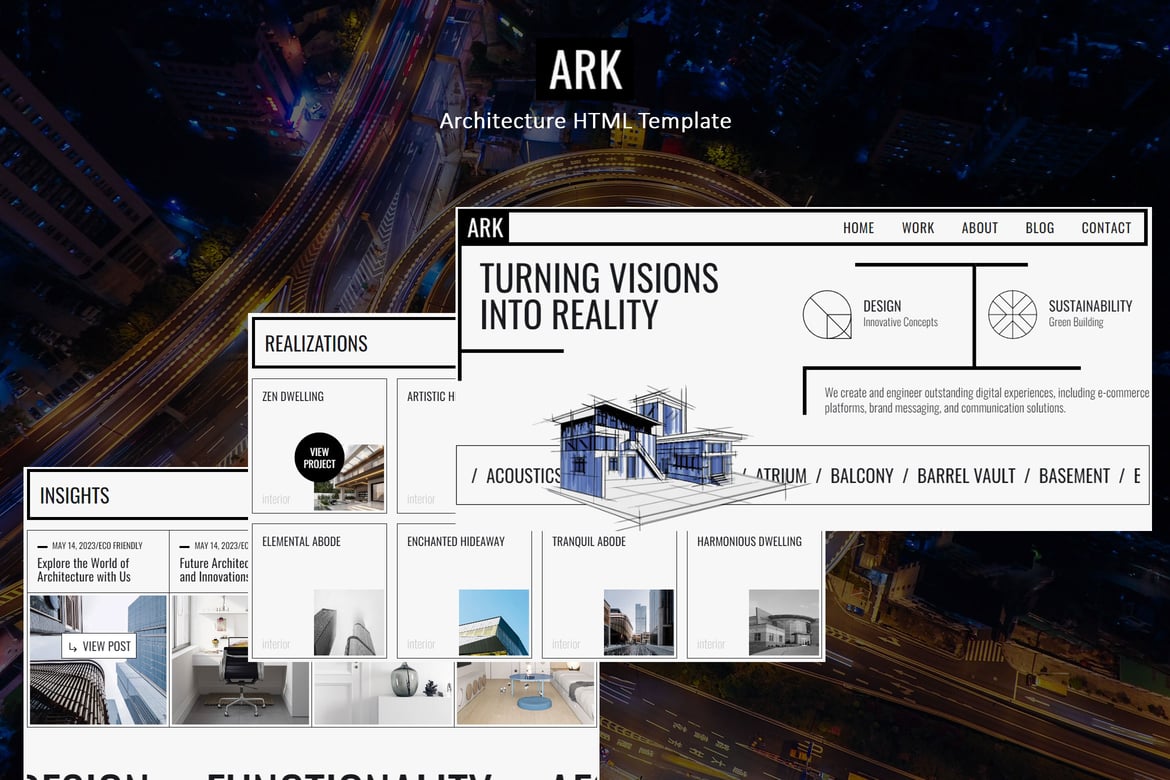 Arku - Template Website Arsitektur Modern