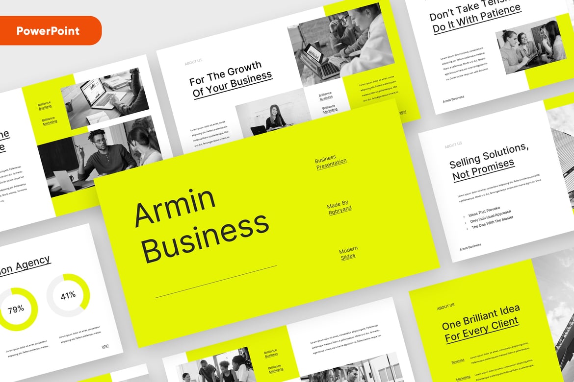 Template PowerPoint ARMIN - Solusi Presentasi Bisnis yang Menarik