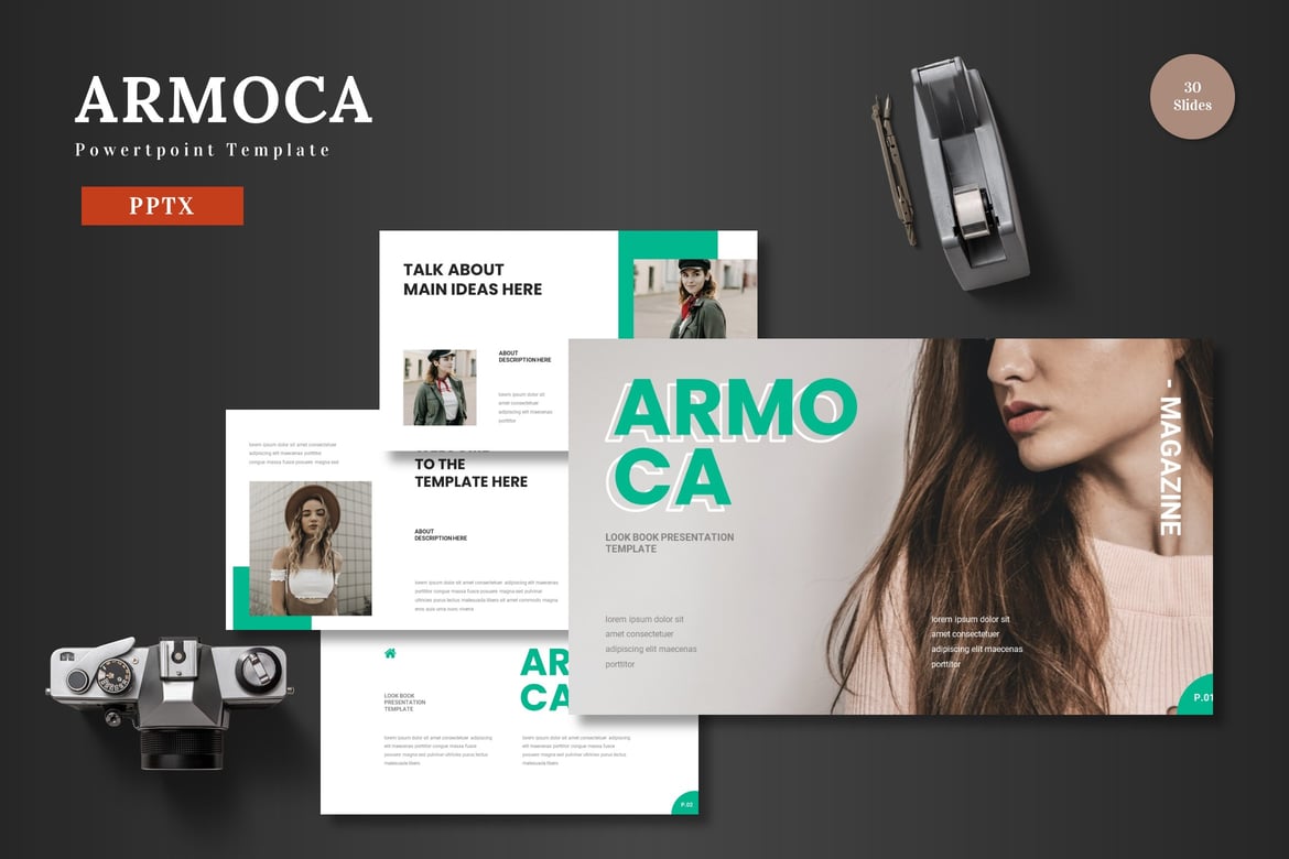 Armoca - Template PowerPoint Profesional dan Menarik