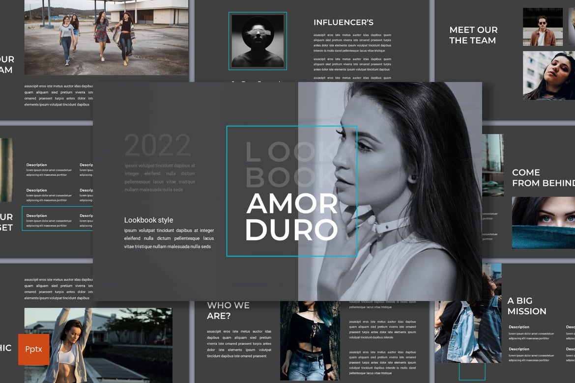 Template Presentasi Armor Duro - Lookbook Kreatif dan Minimalis