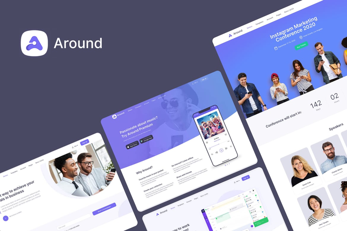 Tema WordPress Bisnis Serbaguna - Around