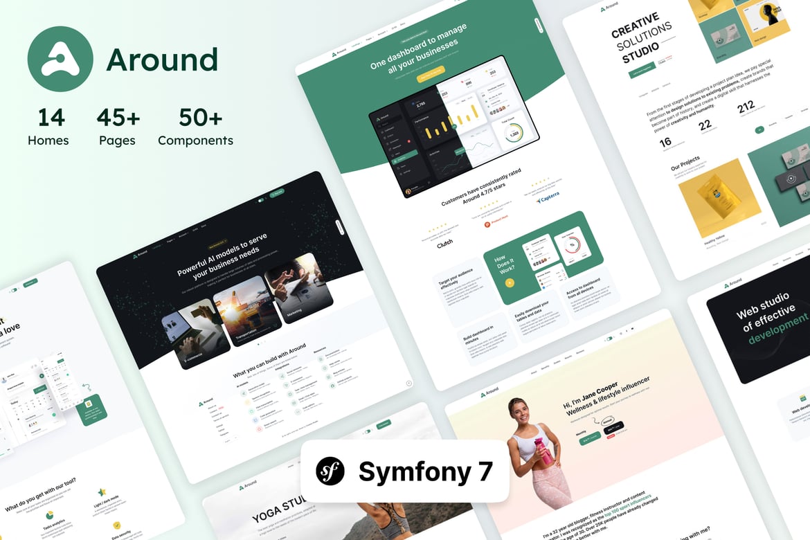 Around - Template Website Serbaguna untuk Landing Page yang Modern