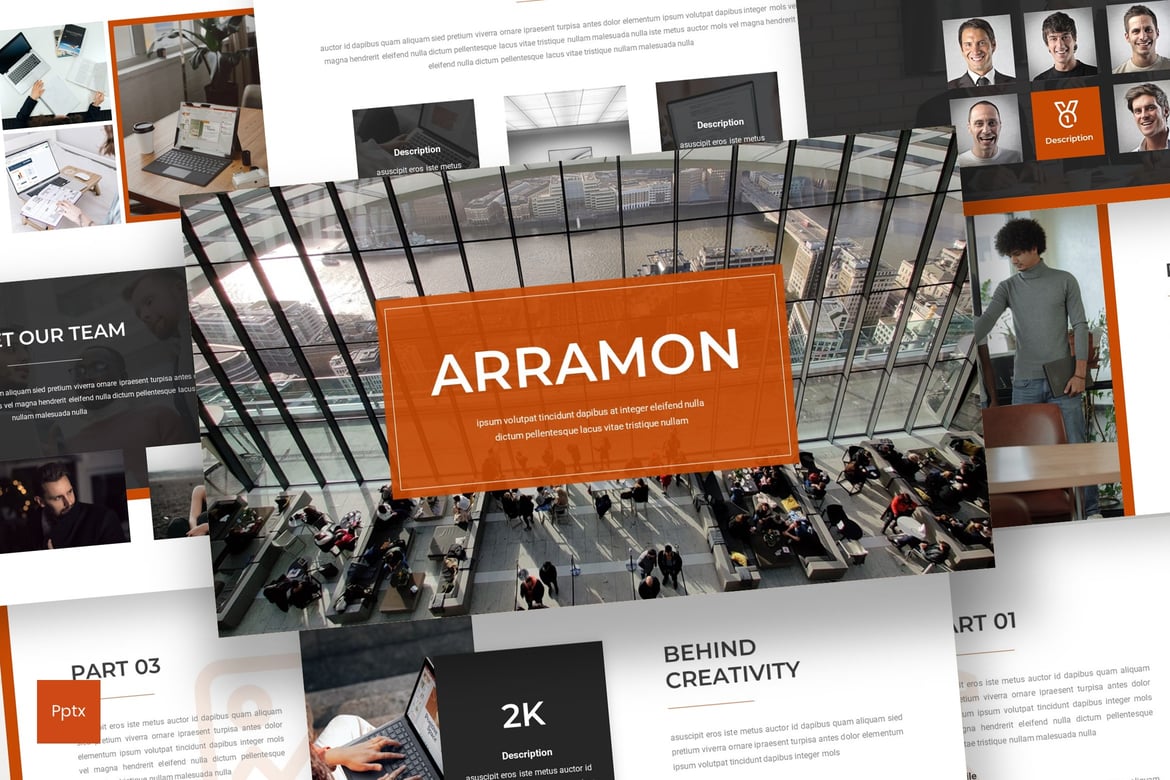 Arramon - Template PowerPoint Bisnis Modern dan Kreatif