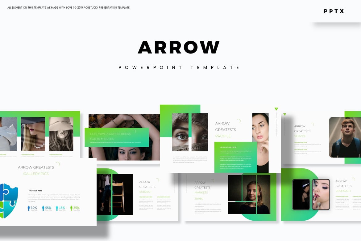 Template PowerPoint Arrow - Solusi Presentasi Kreatif Anda
