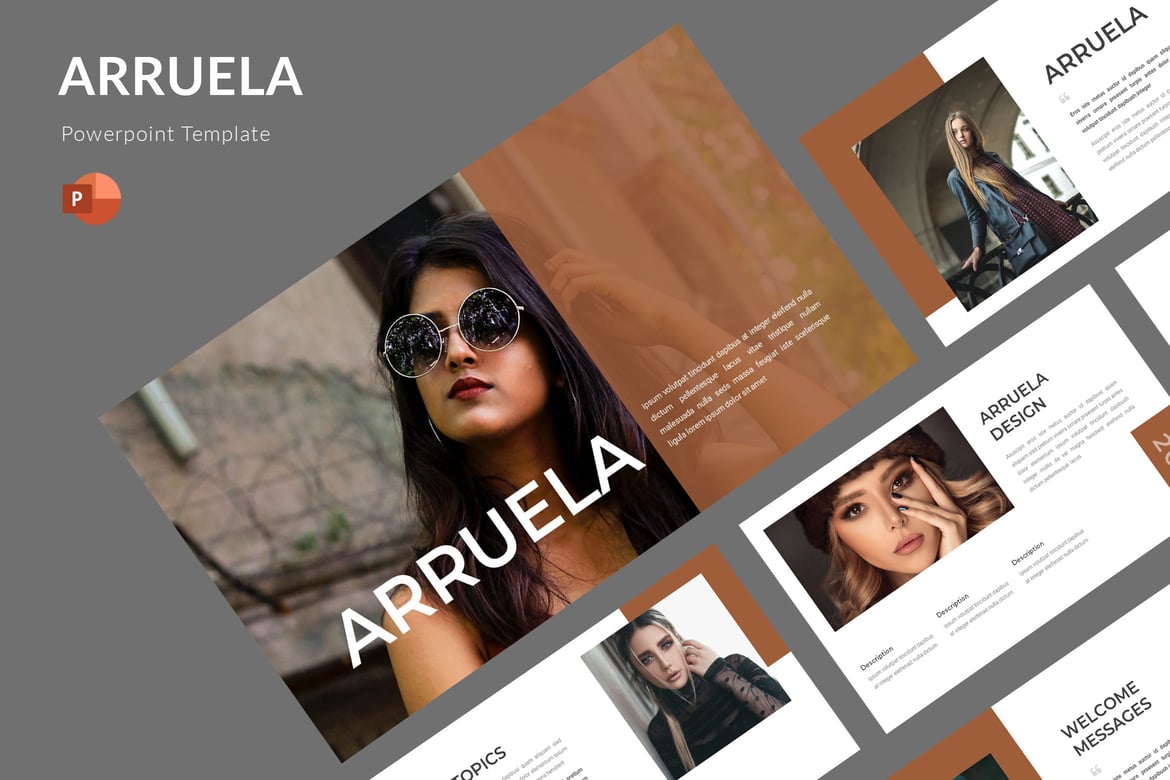 Template PowerPoint Arruela - Solusi Presentasi Menarik dan Profesional