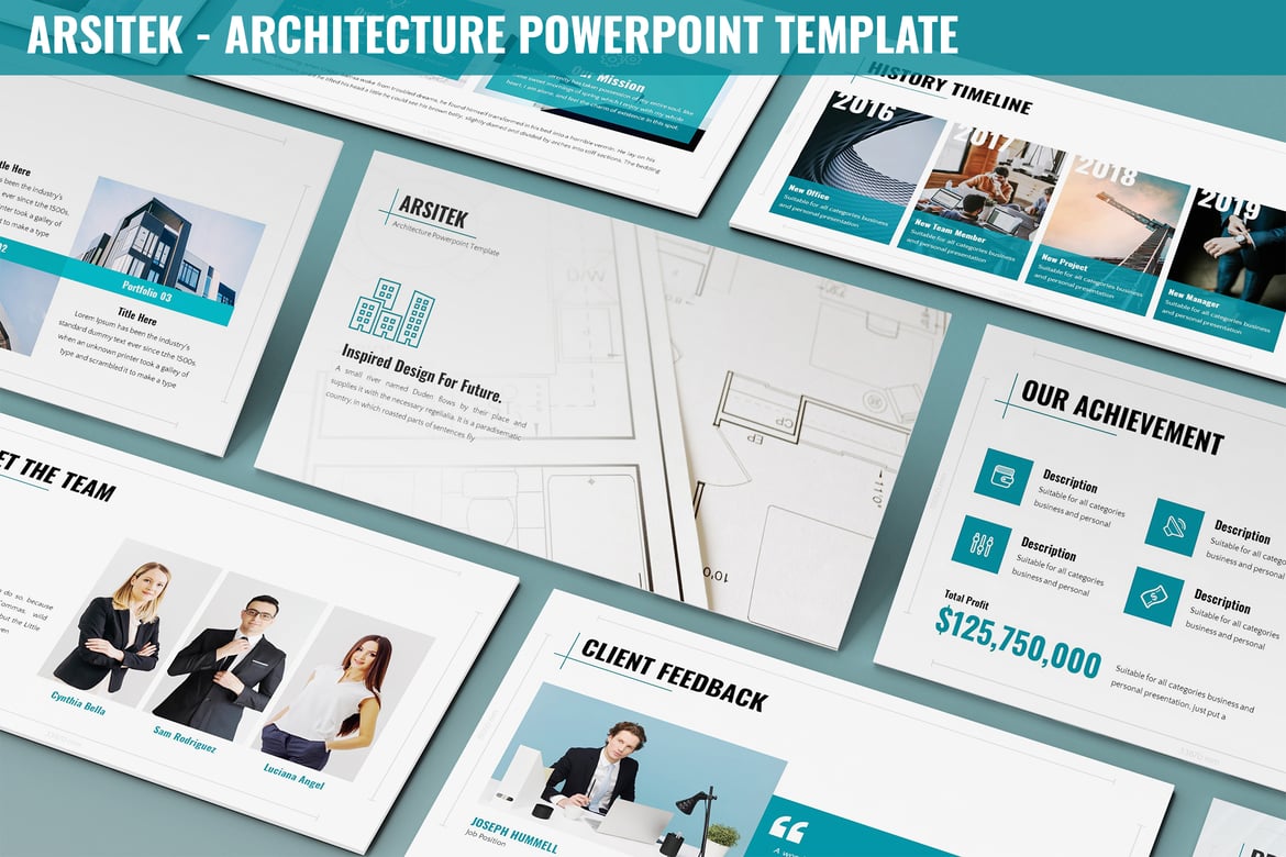Template Powerpoint Arsitektur - Solusi Presentasi Kreatif dan Profesional