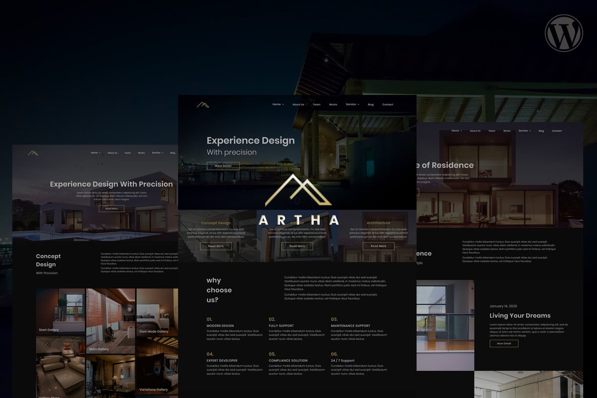Tema WordPress Artha: Solusi Sempurna untuk Bisnis Desain Interior Anda