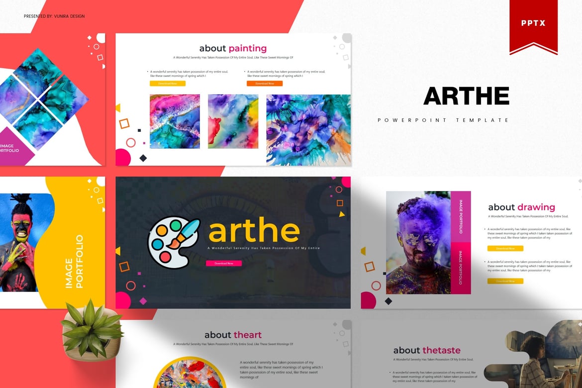 Arthe | Template PowerPoint yang Menarik dan Profesional