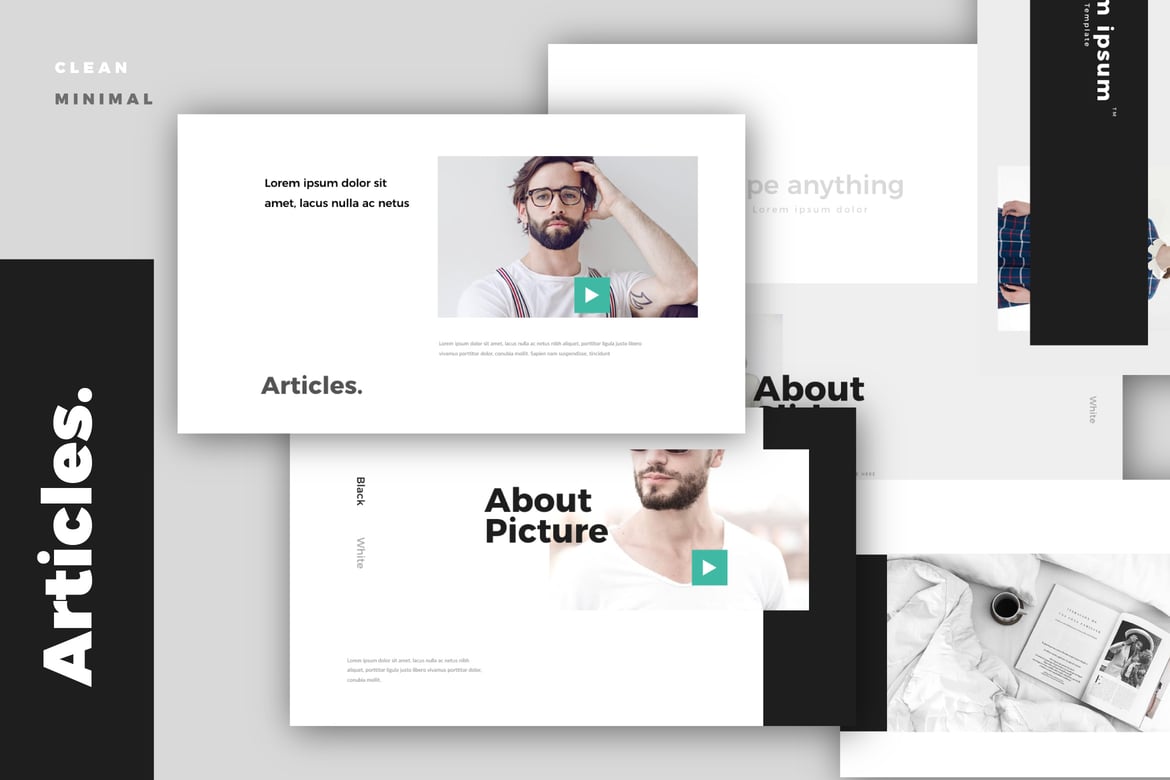 Template Presentasi PowerPoint Modern dan Minimalis