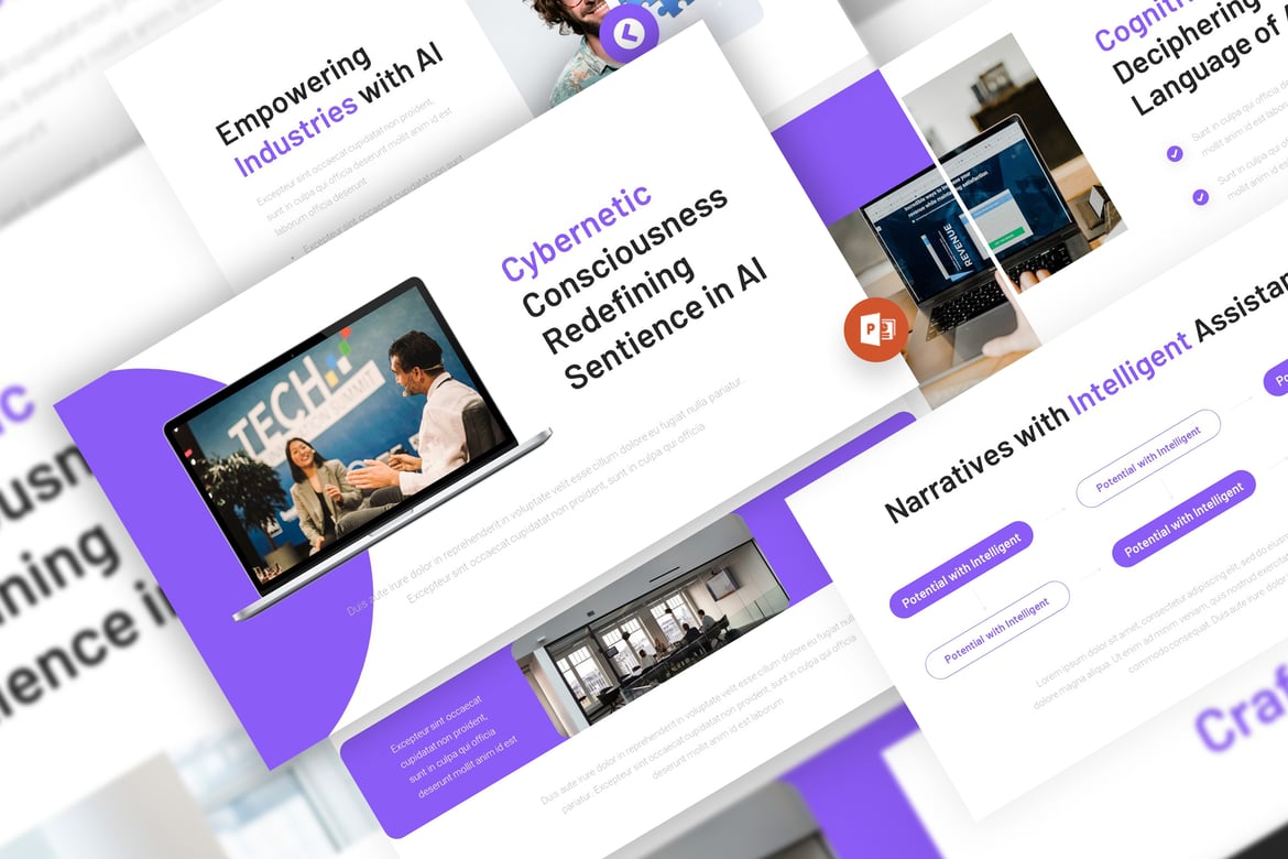 Template Powerpoint Kecerdasan Buatan yang Menarik dan Profesional