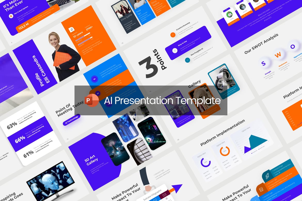 Template Presentasi PowerPoint AI yang Modern dan Minimalis