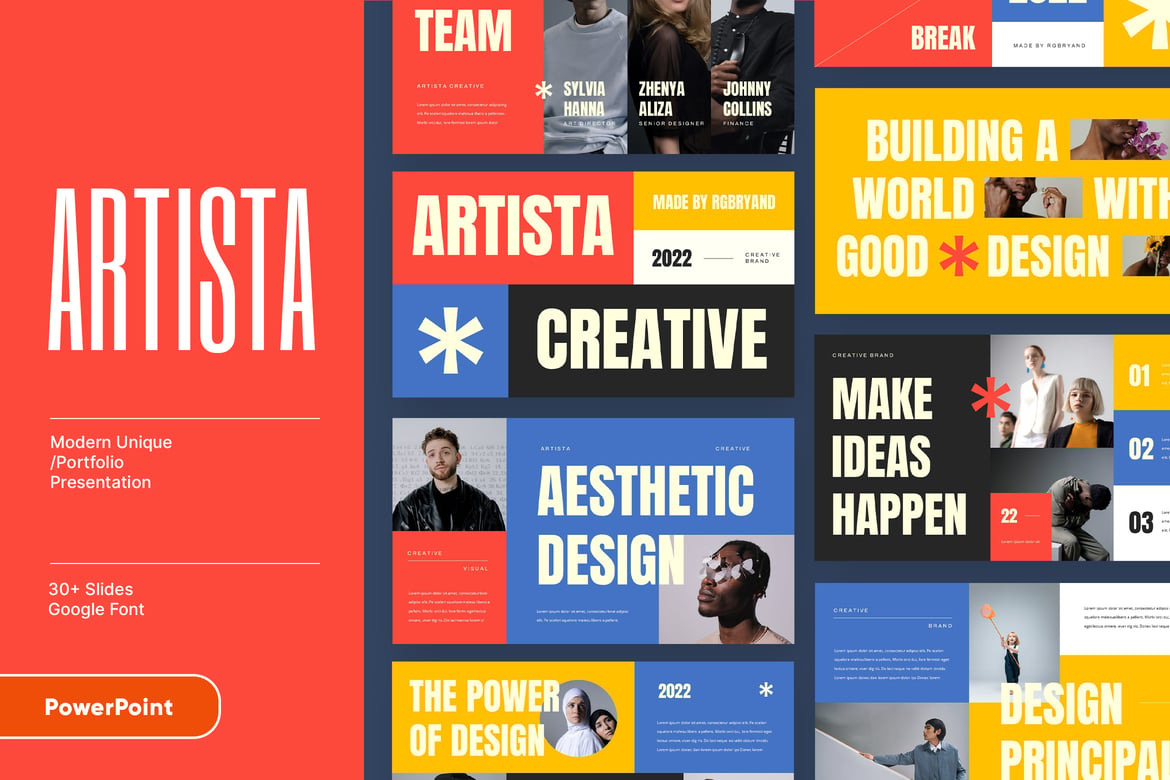 ARTISTA - Template PowerPoint Kreatif untuk Presentasi Profesional