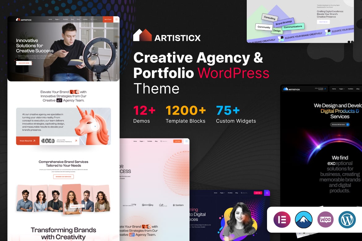 Artisticx - Tema WordPress Kreatif untuk Agensi dan Portofolio