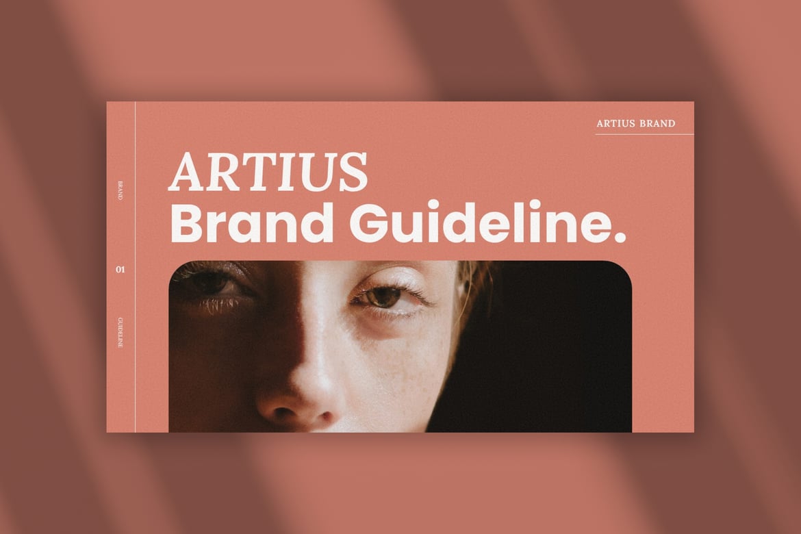 Artius - Template PowerPoint Pedoman Merek yang Modern dan Minimalis