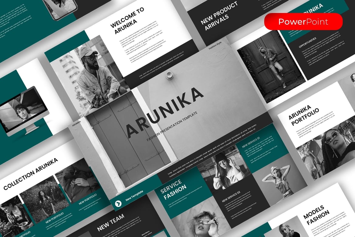 Arunika - Template Presentasi Fashion yang Menarik
