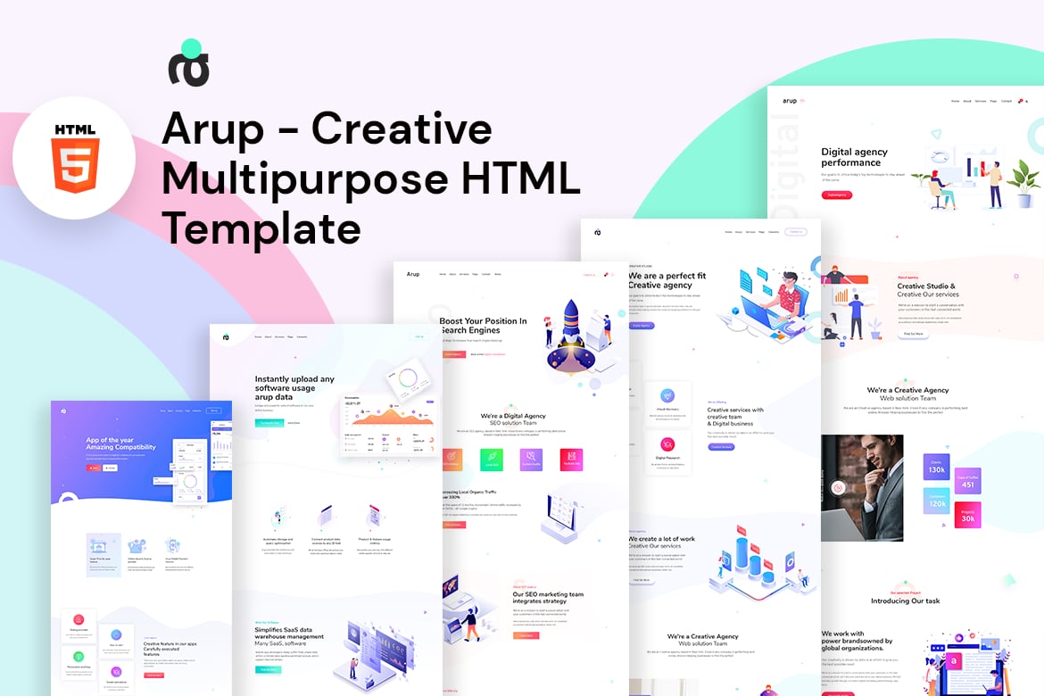 Arup - Template Website Kreatif Serbaguna untuk Berbagai Kebutuhan