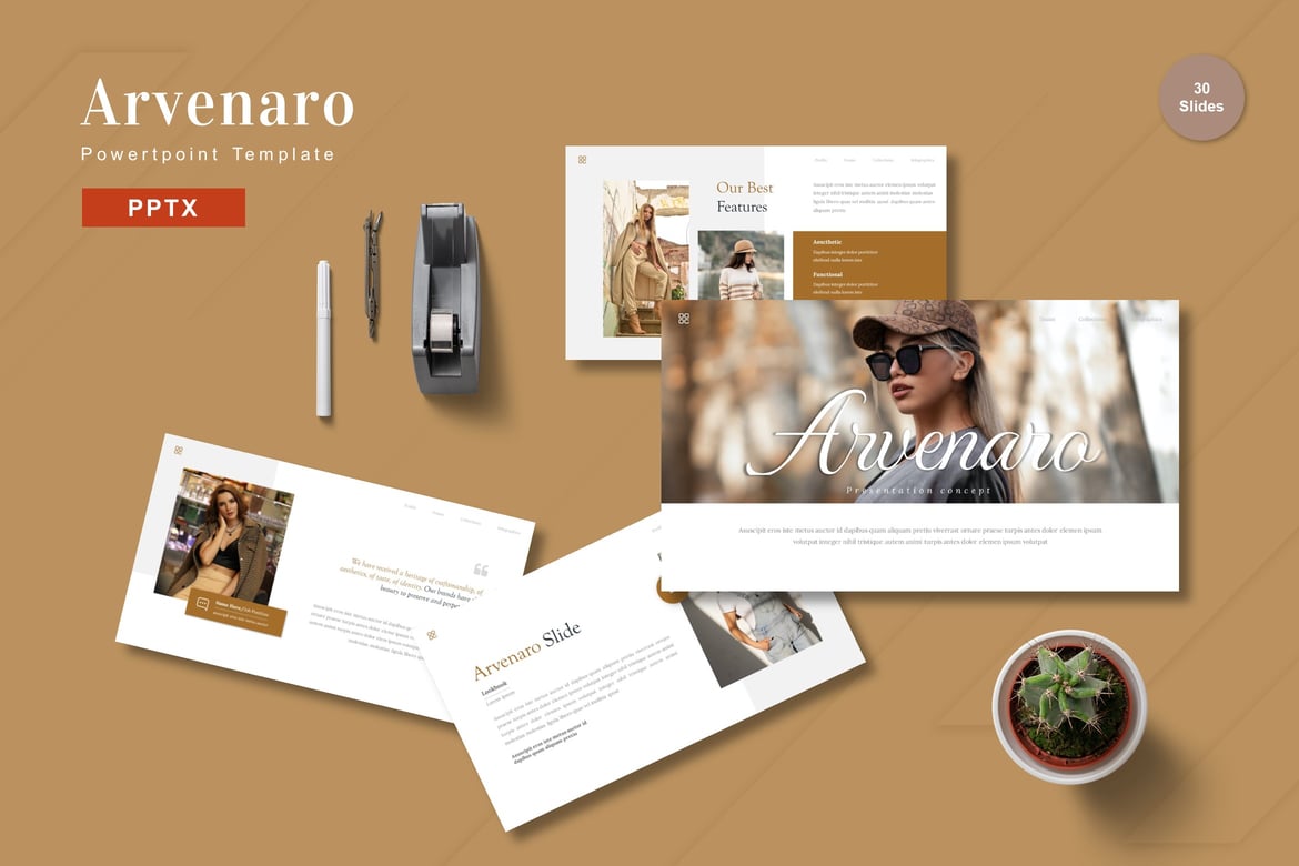 Arvenaro - Template PowerPoint yang Memukau untuk Presentasi Anda