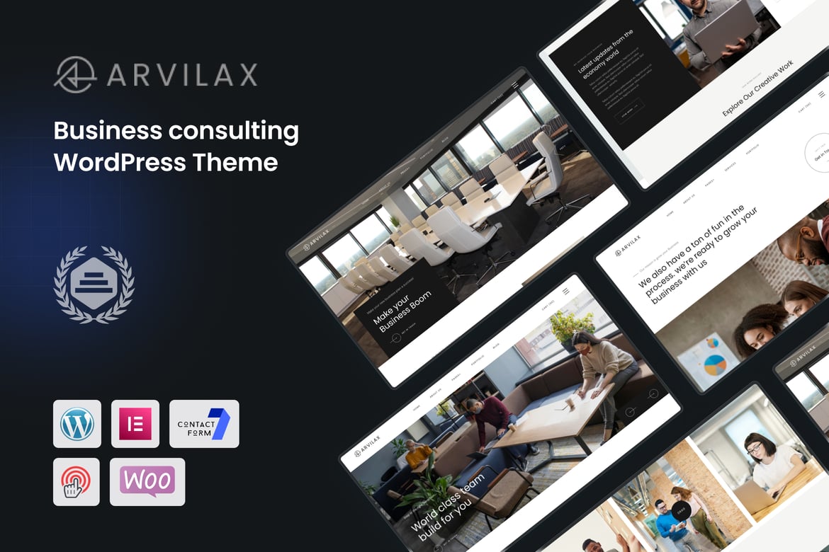 Arvilax - Tema WordPress Konsultasi Bisnis yang Modern dan Responsif