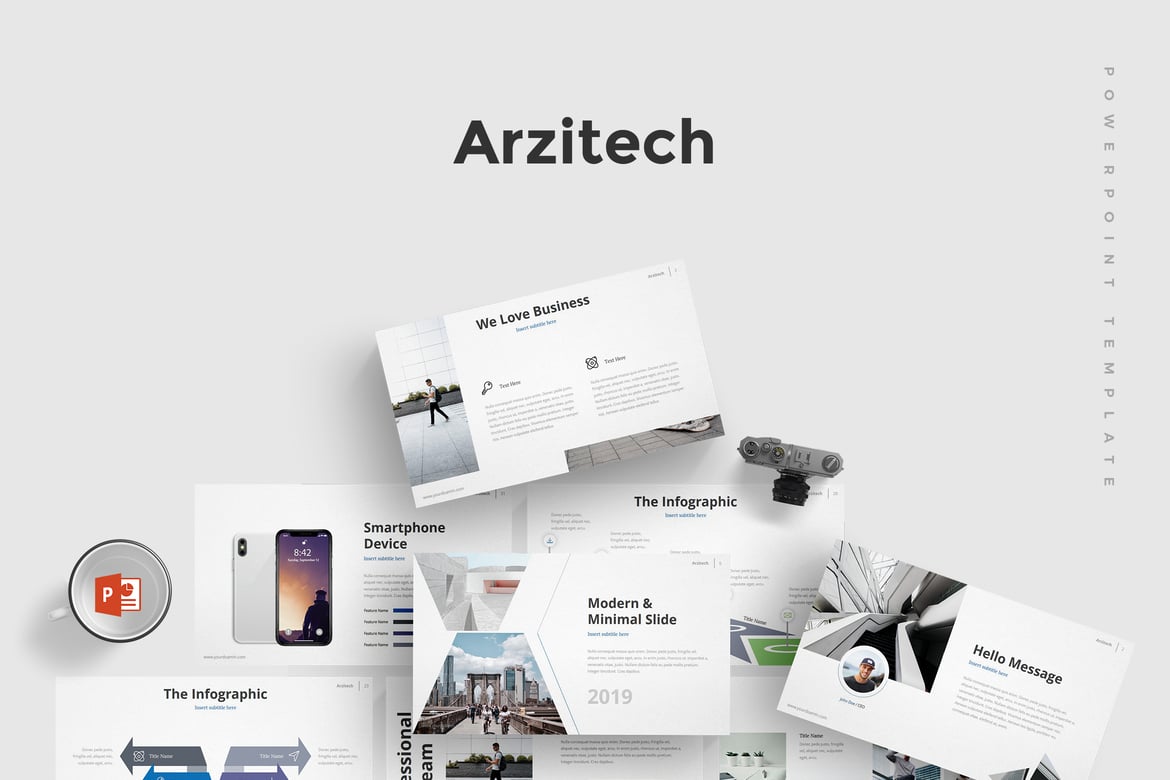Arzitech - Template PowerPoint Serbaguna yang Menarik