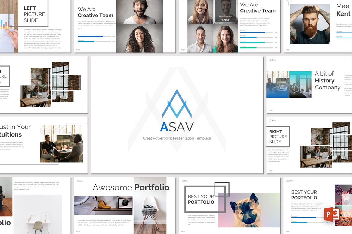Template Presentasi ASAV - Kreatif dan Minimalis untuk Semua Kebutuhan