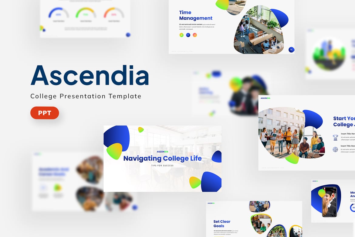 Template Presentasi PowerPoint Ascendia yang Menarik dan Profesional