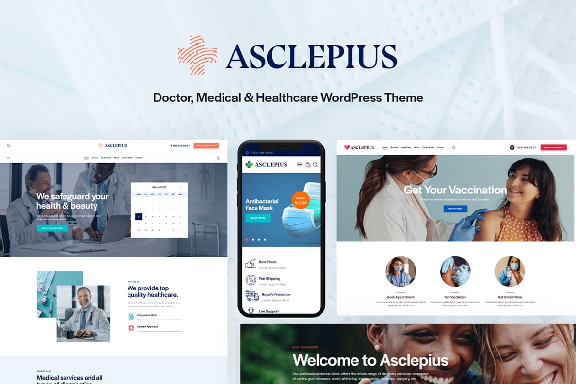 Tema WordPress Asclepius: Solusi Modern untuk Kesehatan dan Kecantikan