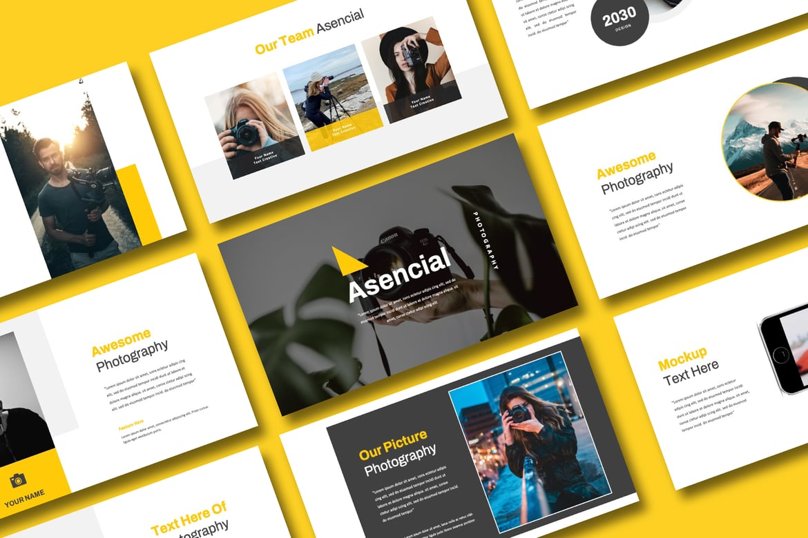 Template Presentasi PowerPoint Asencial yang Modern dan Fleksibel
