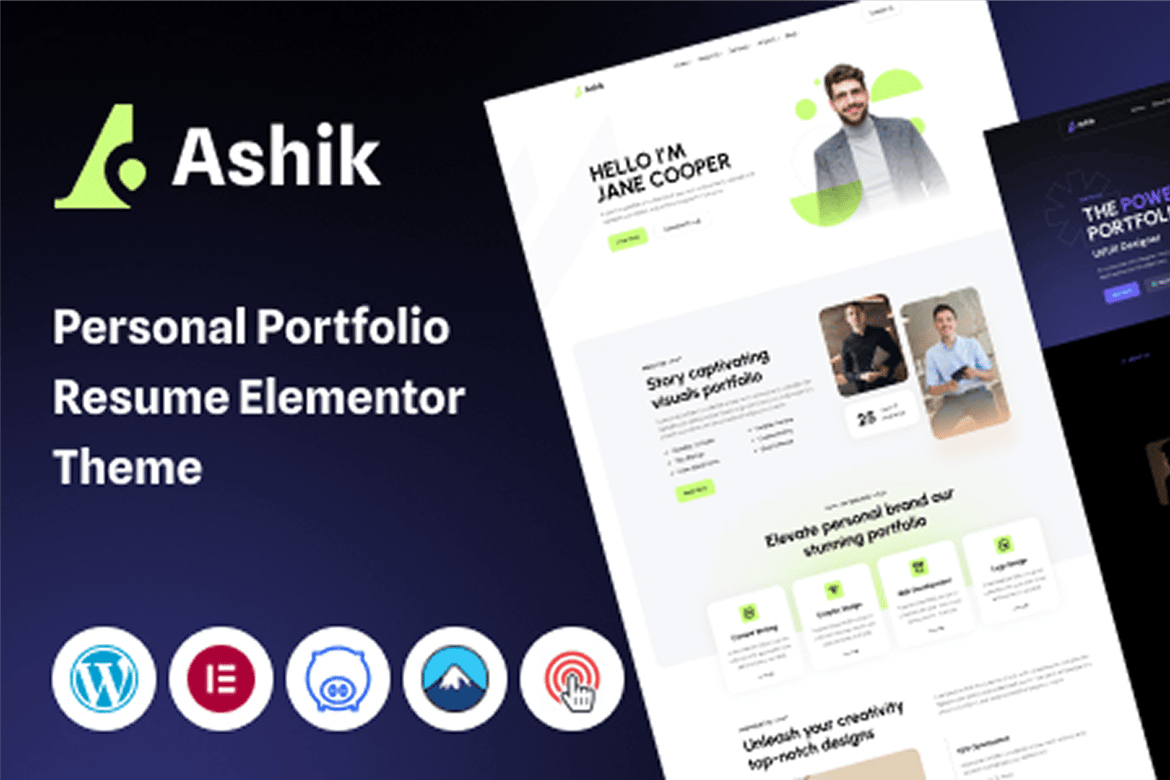 Ashik - Tema WordPress Portofolio Pribadi yang Kreatif dan Menarik